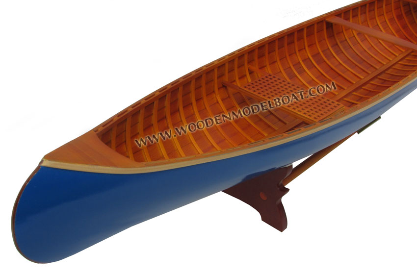 Hand-made Canadian Peterborought canoe model