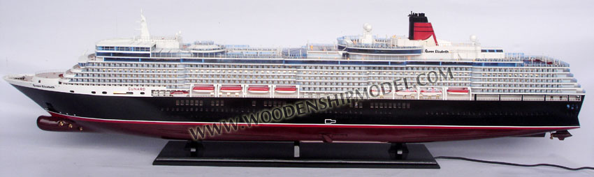 Queen Elizabeth model ship