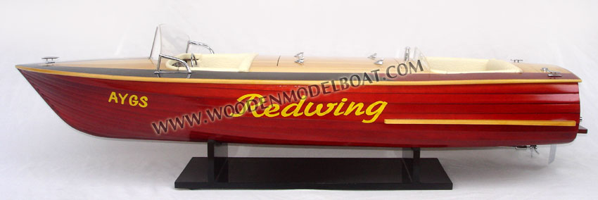 Model Boat Redwing ready for display
