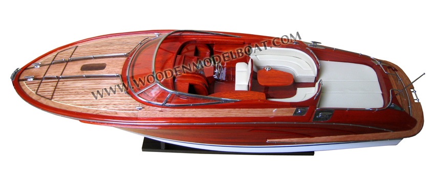 Wooden Boat Model Rivarama ready for RC or display