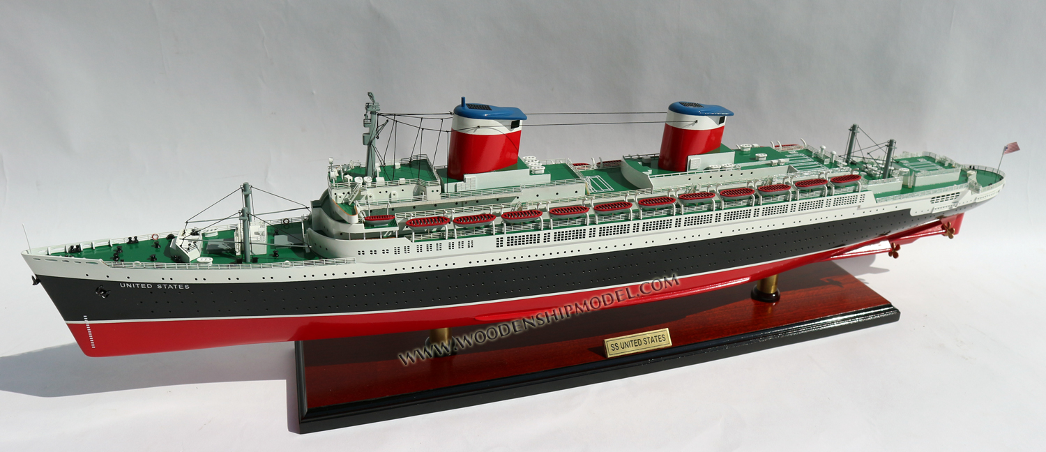 Model ship SS United States Ocean Liner