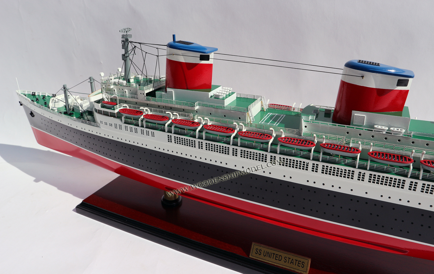 Wooden Ship Model SS United States