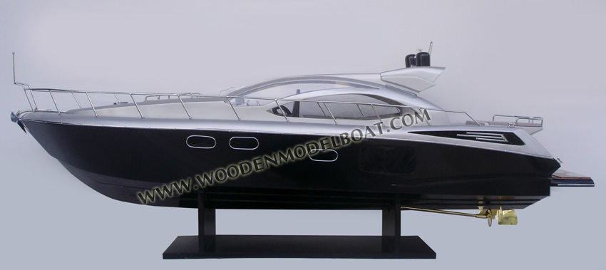 Model Yacht Sunseeker Predator 64 ready for display