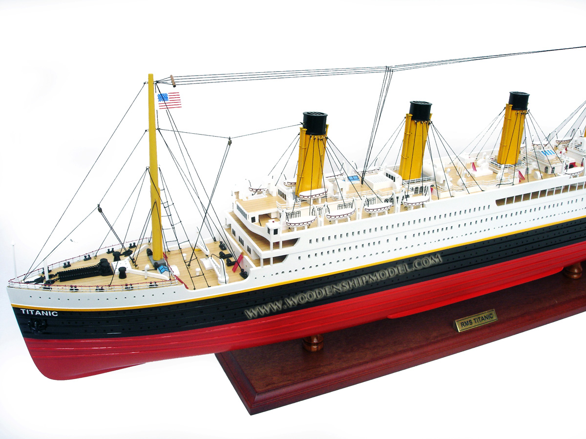 Wooden Ship Model RMS Titanic Museum Quality