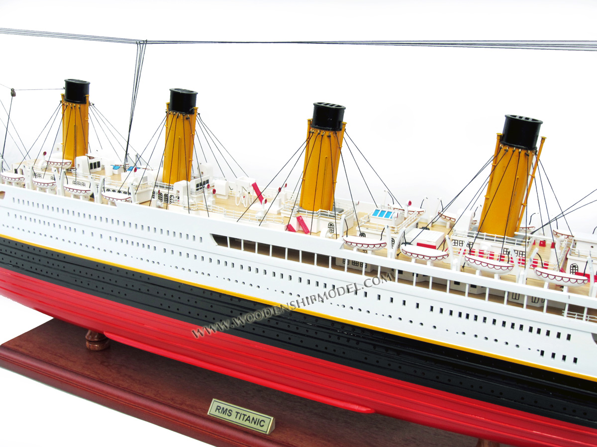 Hand-crafted Titanic Ship Model