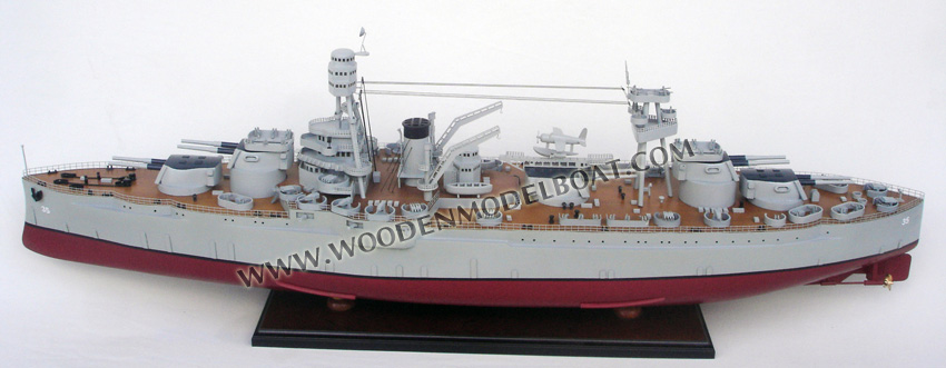Display War ship model USS Texas (BB-35)