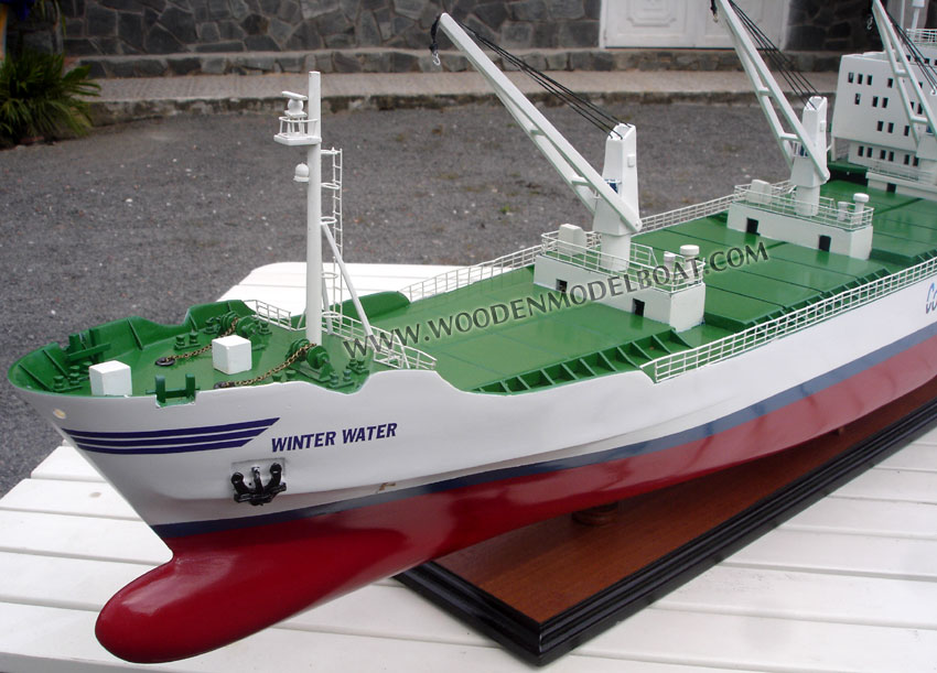 Wooden Winter Water Ship Model