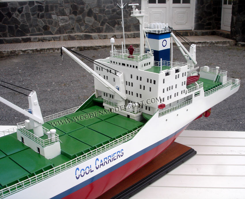 Hand-crafted ship model Winter Water Cool Carrier