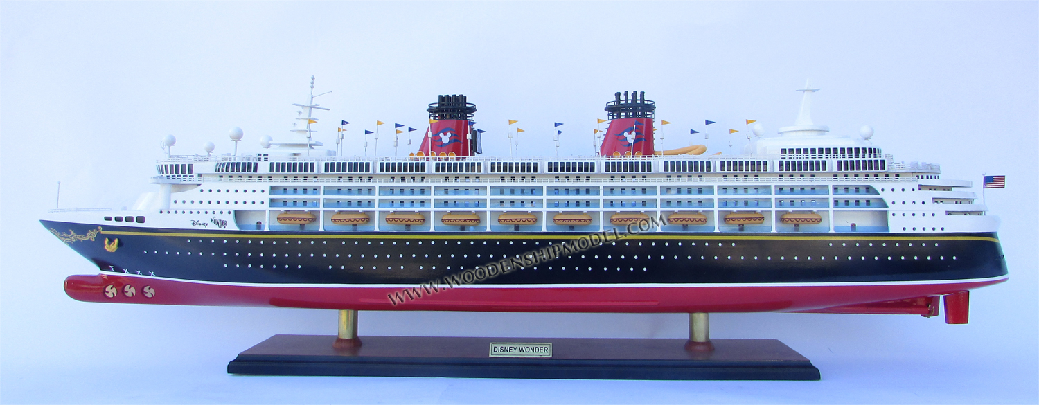 Model Ship Disney Wonder ready for display