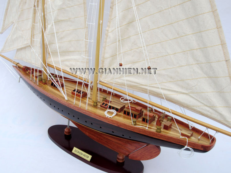 Eleonora schooner model deck view