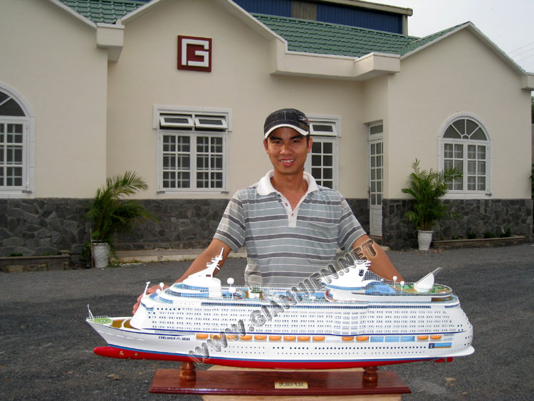 Explorer of the Seas model ready for display