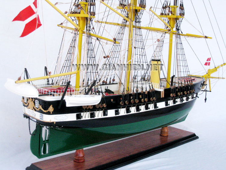Model Frigate Ship Jylland (Fregatten Jylland) Stern View