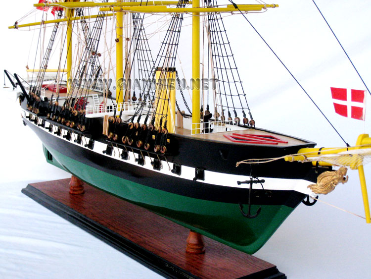 Model Frigate Ship Jylland (Fregatten Jylland) Bow View