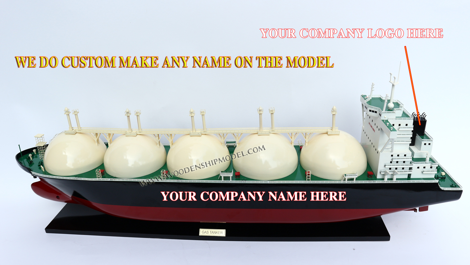 Model Ship Gas Tanker LNG Carrier