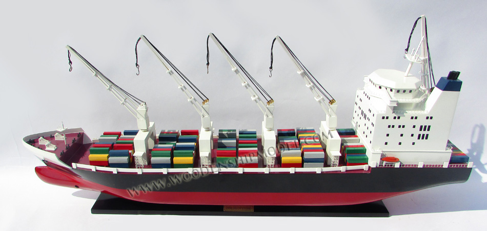 scale container model ship, container ship model with cranes, HO container ship model, replica container ship model, container ship for office, container ship for shipping company, nautical giftware, office gift, quality model ship, container ship model, handcrafted container ship, display container ship, wooden ship model, handmade ship model, wooden model ship by master craftsmen, wooden model boat, gianhien's model, Vietnam ship builder