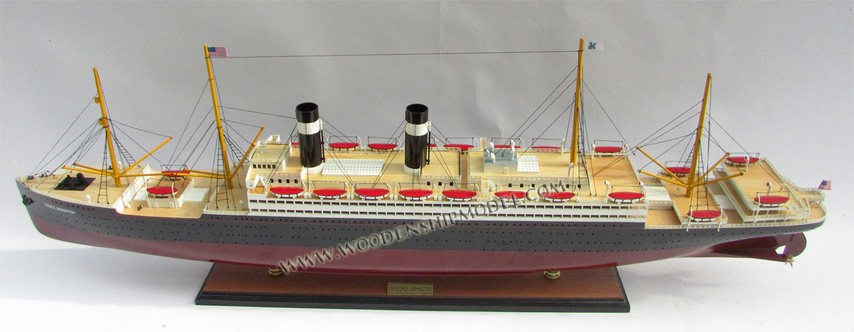 Ship model SS George Washington ready for display, scale SS George Washington model ship, ship model SS George Washington, wooden ship model SS George Washington, hand-made ship model SS George Washington with lights, display ship model SS George Washington, SS George Washington model, woodenshipmodel, woodenmodelboat, gianhien, gia nhien co., ltd, gia nhien co model boat and ship builder