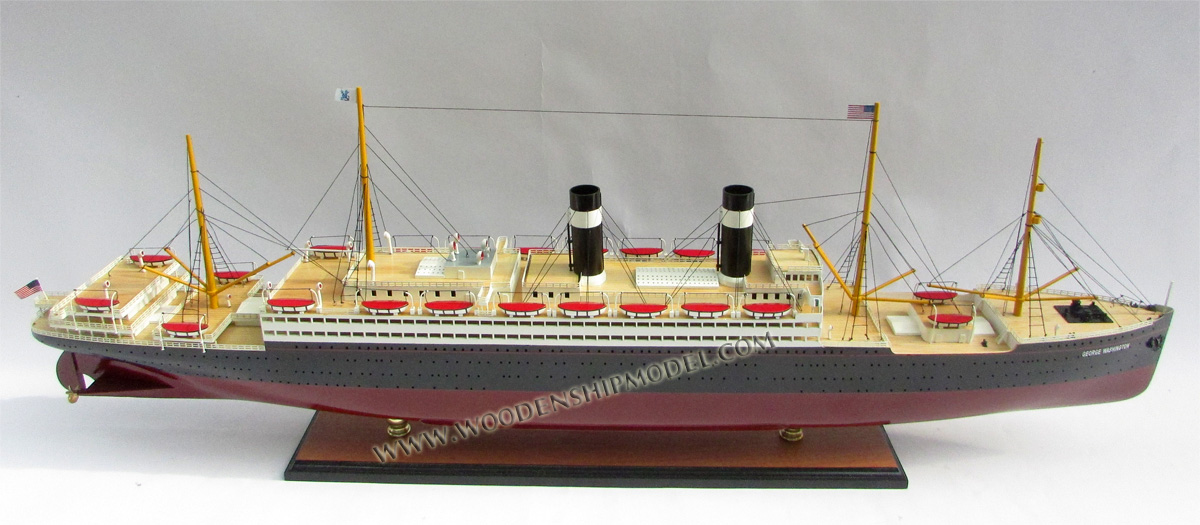 SS George Washington Model Ship mid Deck View, scale SS George Washington model ship, ship model SS George Washington, wooden ship model SS George Washington, hand-made ship model SS George Washington with lights, display ship model SS George Washington, SS George Washington model, woodenshipmodel, woodenmodelboat, gianhien, gia nhien co., ltd, gia nhien co model boat and ship builder