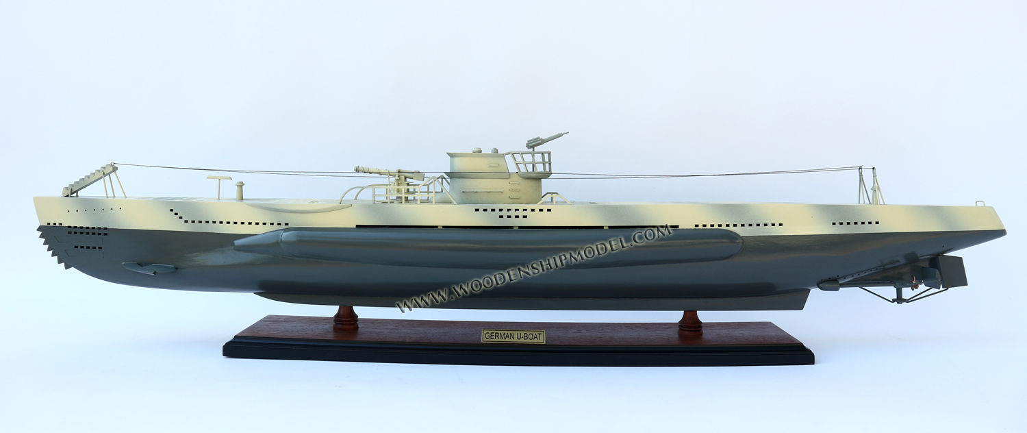 Model German U-Boat Submarine type VII ready for display