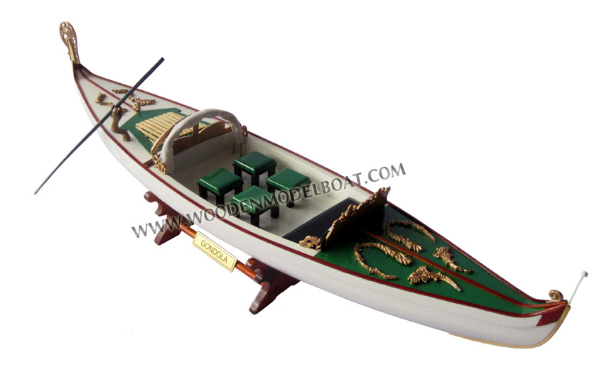 Gondola wood model boat