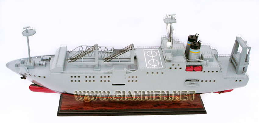 Wooden War Ship Model US Naval Gordon