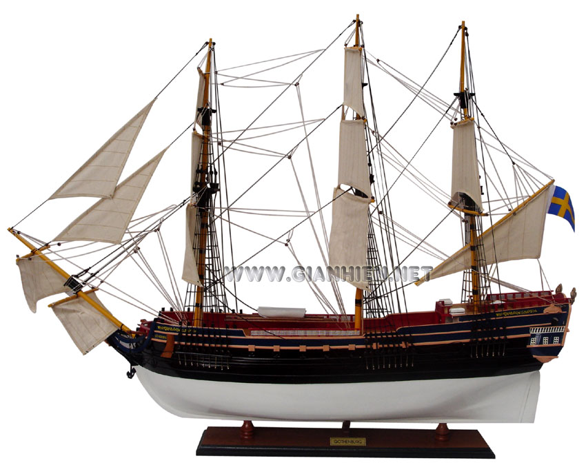 Model Ship Gothenburg Ready for Display