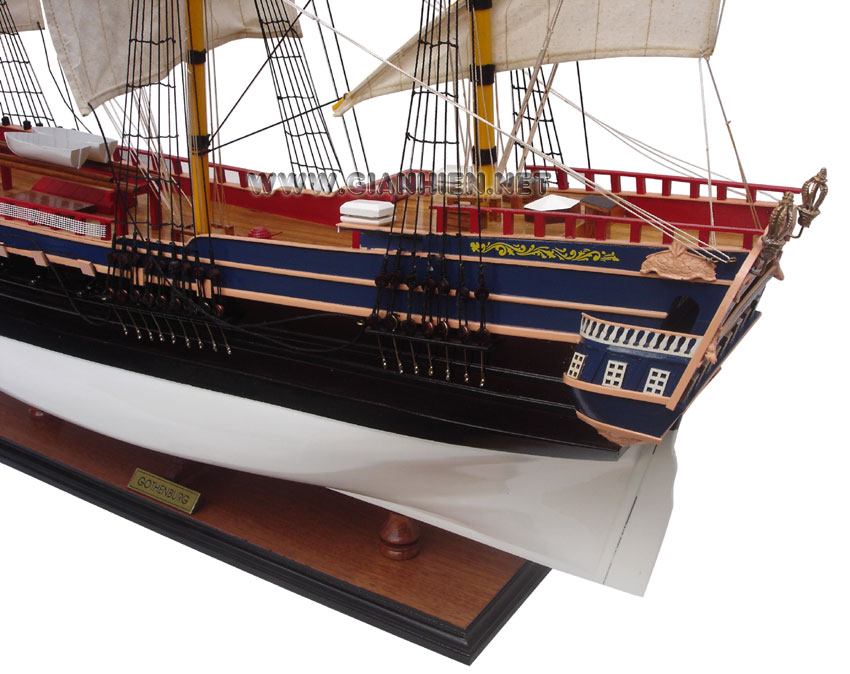 Model Ship Gothenburg Stern Side