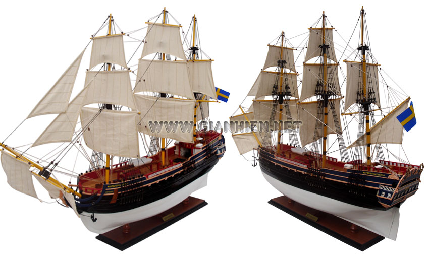 Model Ship Gothenburg with full Rigged