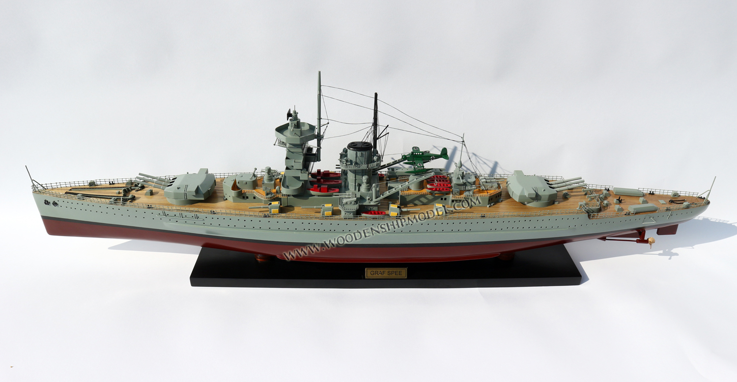 Graf Spee cruiser ship model