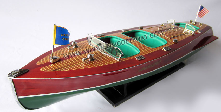 Hacker Craft Triple Cockpit Model Boat 