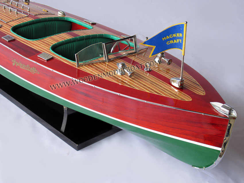 Hacker Craft Model Boat cockpit