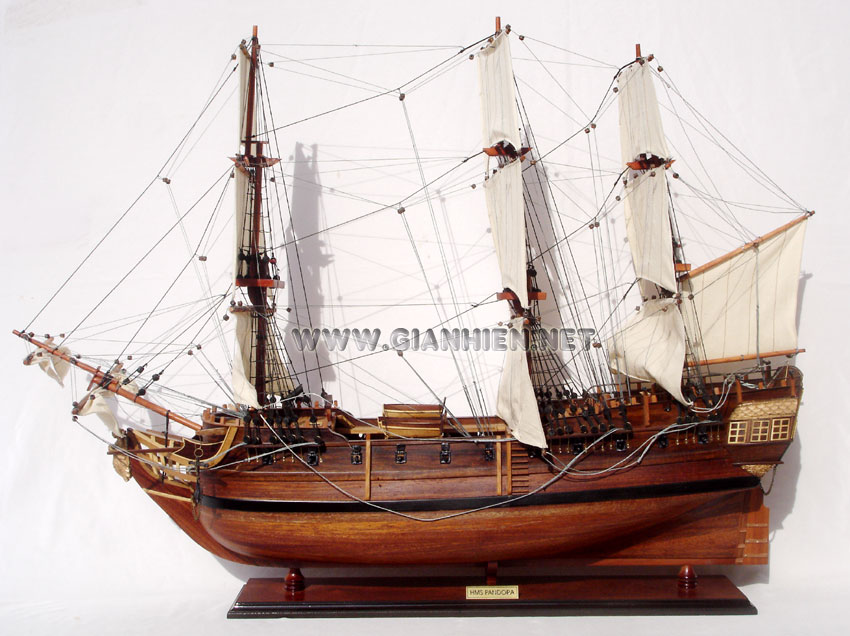 HMS Pandora model ship