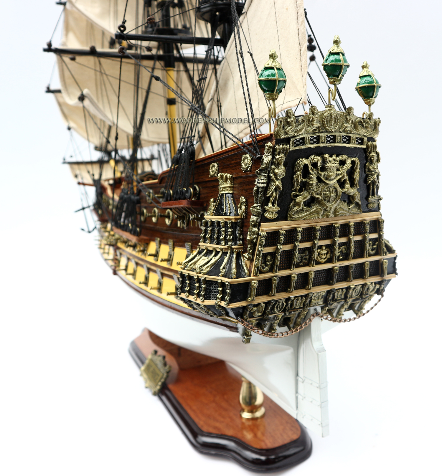 HMS Prince Wooden Model Ship