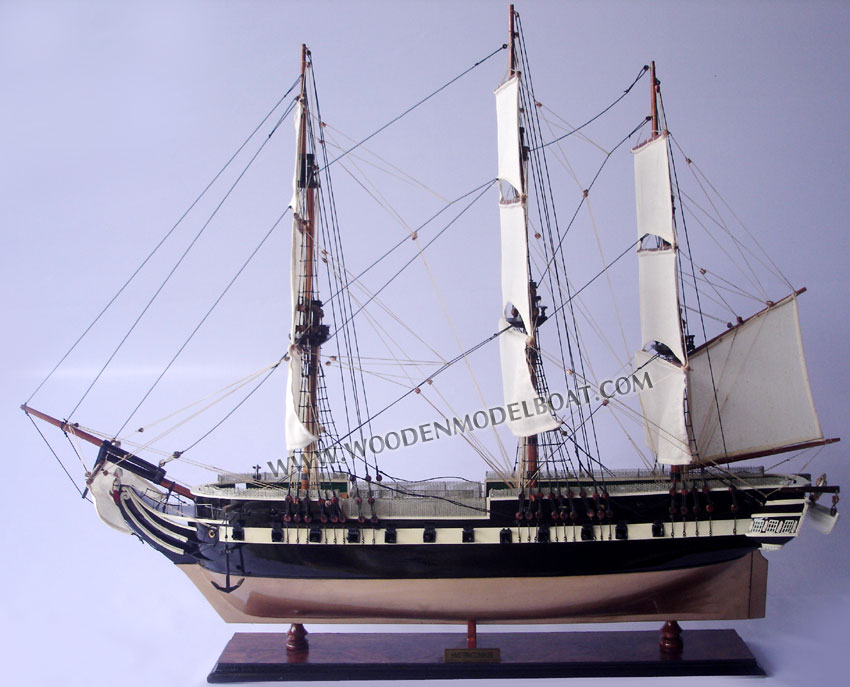 Model Ship HMS Trincomalee ready for display