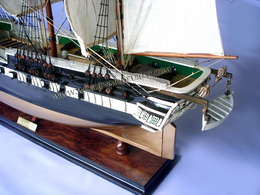 Model Ship HMS Trincomalee Stern View