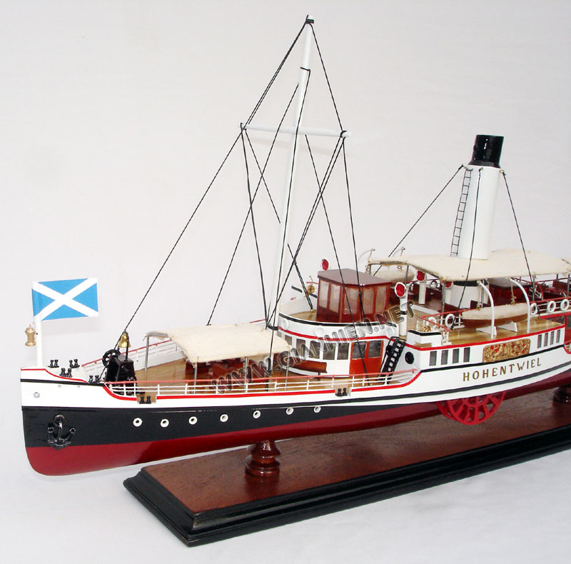 Model Paddle Wheel Steamer Hohentwie Bow
