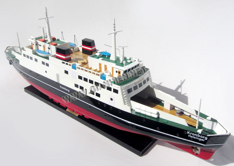 M/F KRONBORG ferry model ready for display