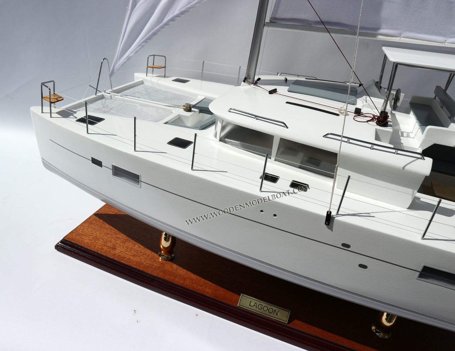 Wooden model boat LAGOON 450F CATAMARAN Catamaran