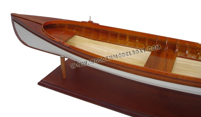 wooden model boat