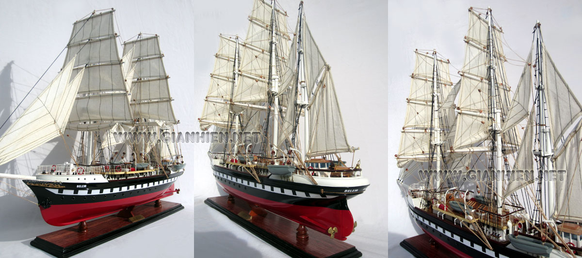 Ordered in 1895, the Belem was delivered to her shipowners on July 30th, 1896.