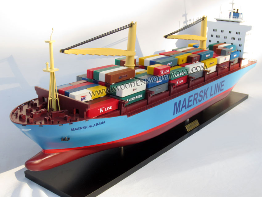 Maersk Alabama Container Model Ship 