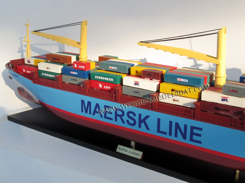 Maersk Ship Model with cranes