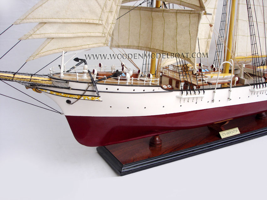 Ship Model Mercator bow view