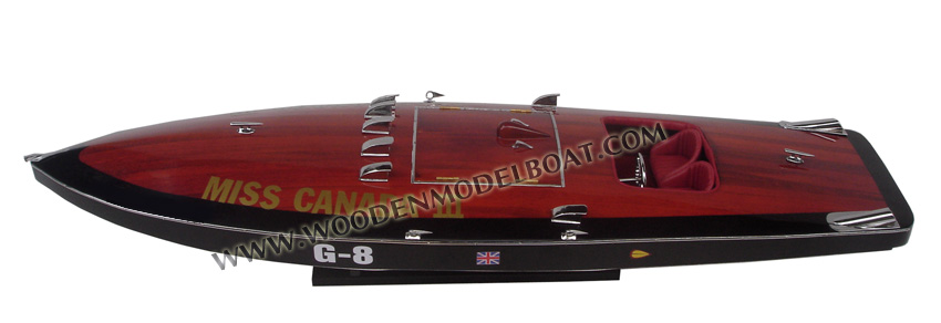 Classic Wooden Miss Canada III Model Boat