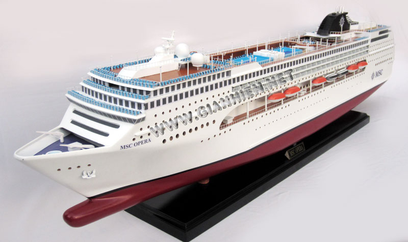 Handcrafted Model Ship MSC Opera 
