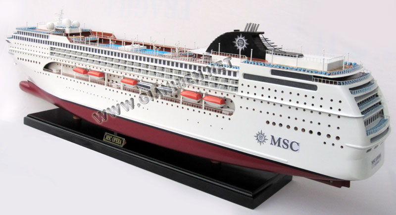 MSC Opera Model Ship Ready for Display