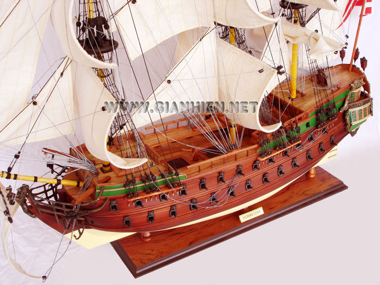 Model Ship Norske Love Deck View