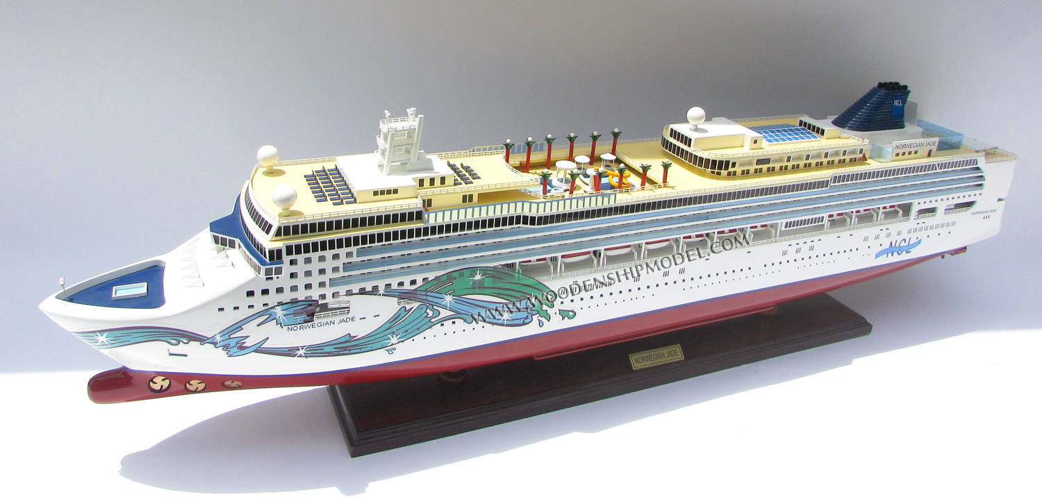 Hand-crafted Cruise Ship Model Norwegian Jade