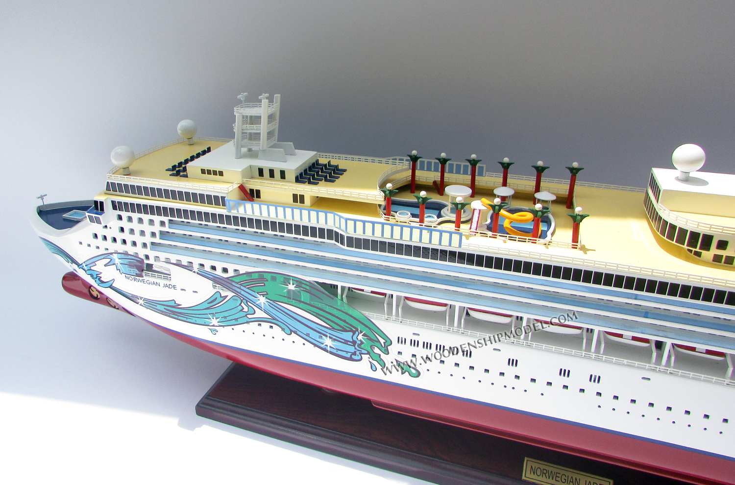 Wooden Cruise Ship Model Norwegian Jade