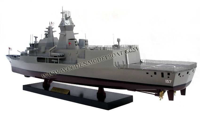 Hand-crafted War Ship Model HMAS Perth