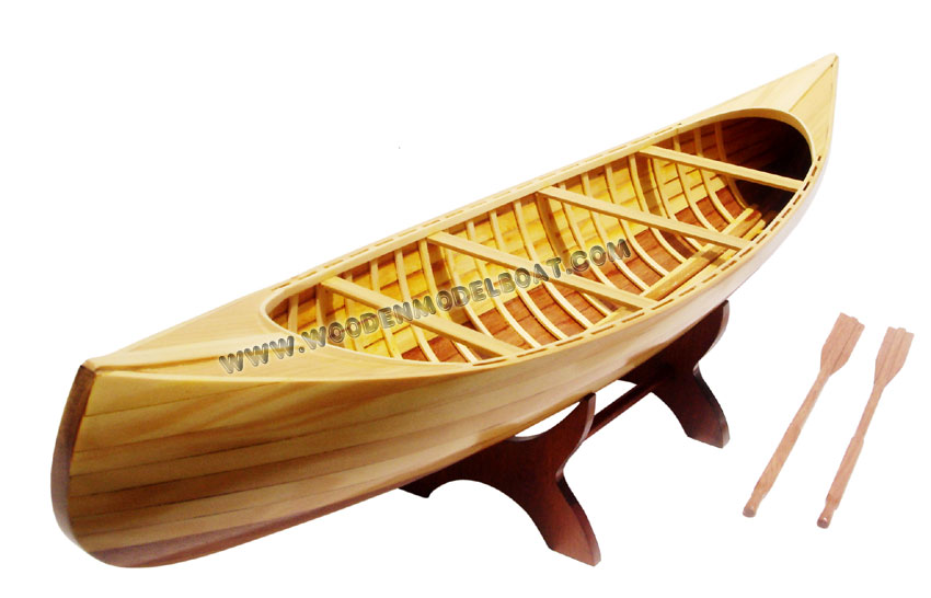Woden canoe model